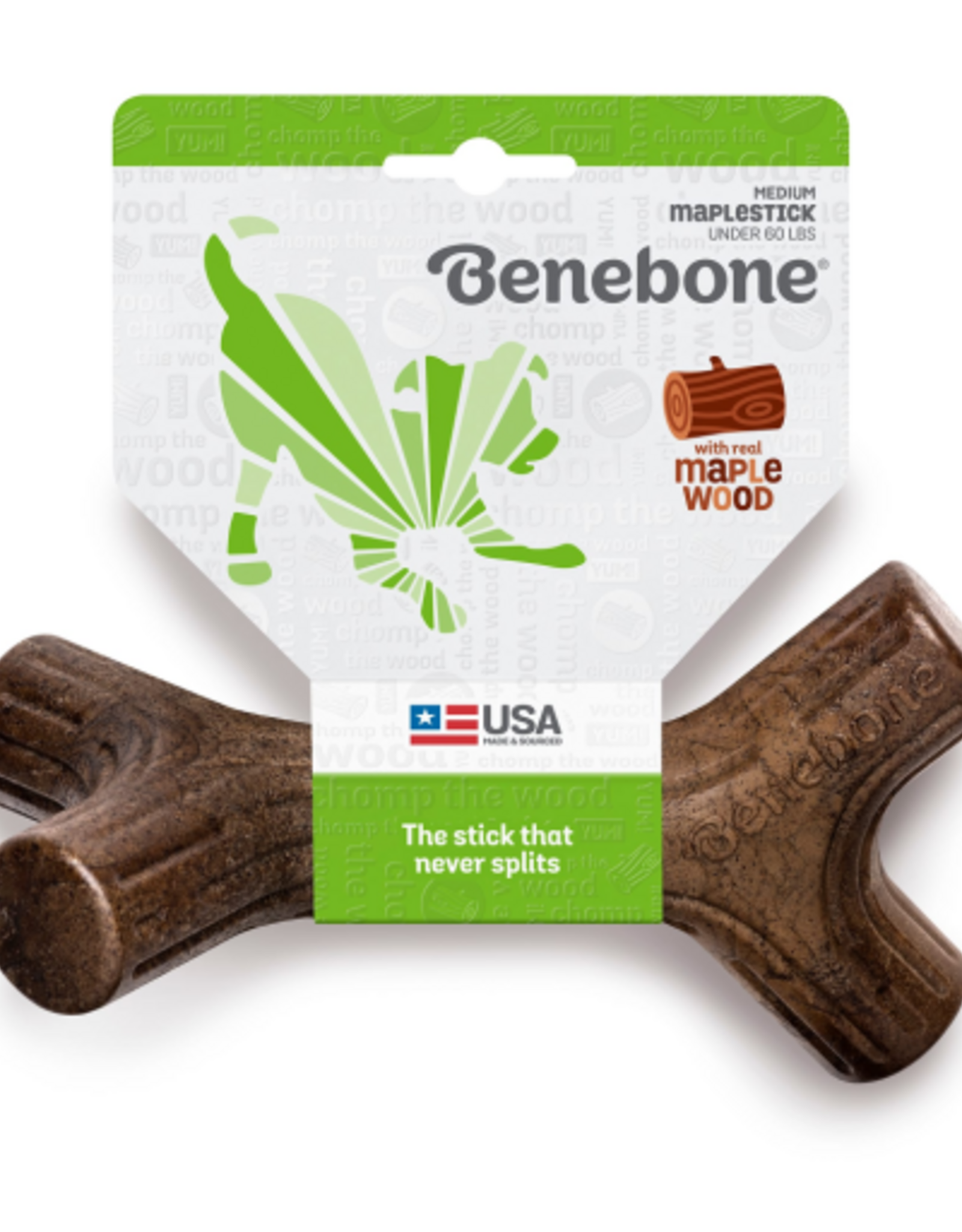 Benebone Benebone Maplestick Durable Dog Chew Toy Medium