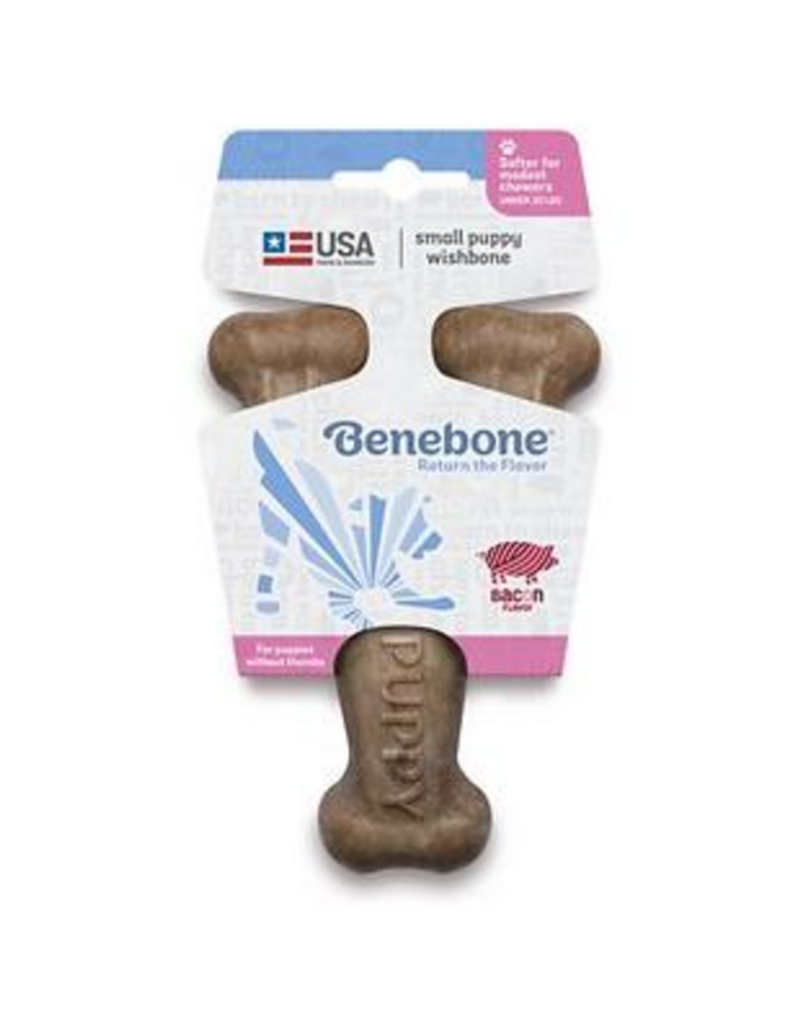 Benebone Benebone Puppy Wishbone Bacon Small