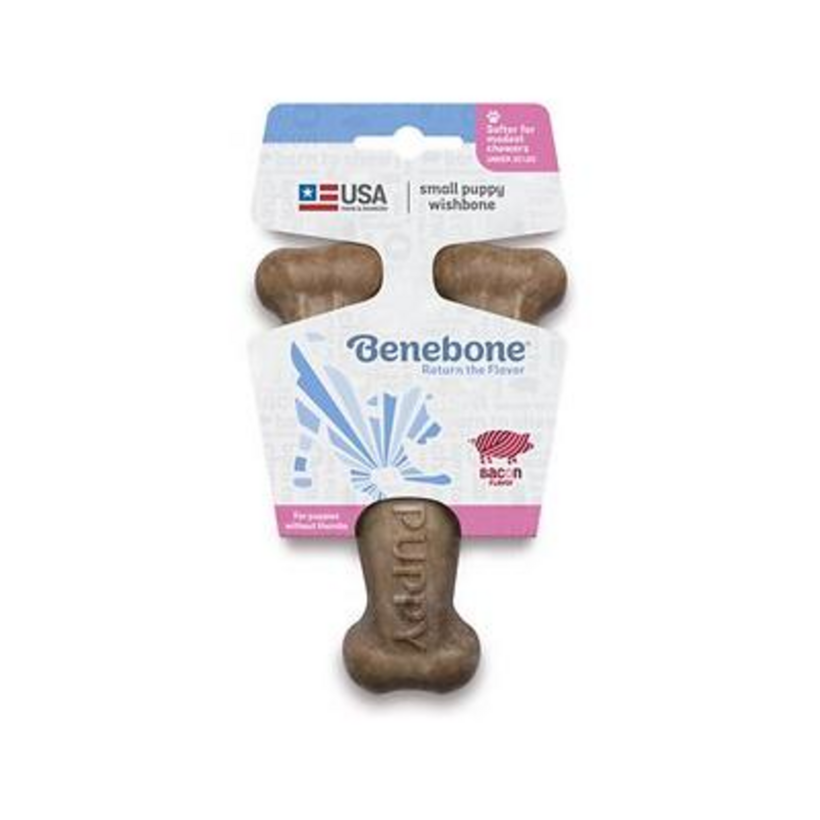 Benebone Benebone Puppy Wishbone Bacon Small