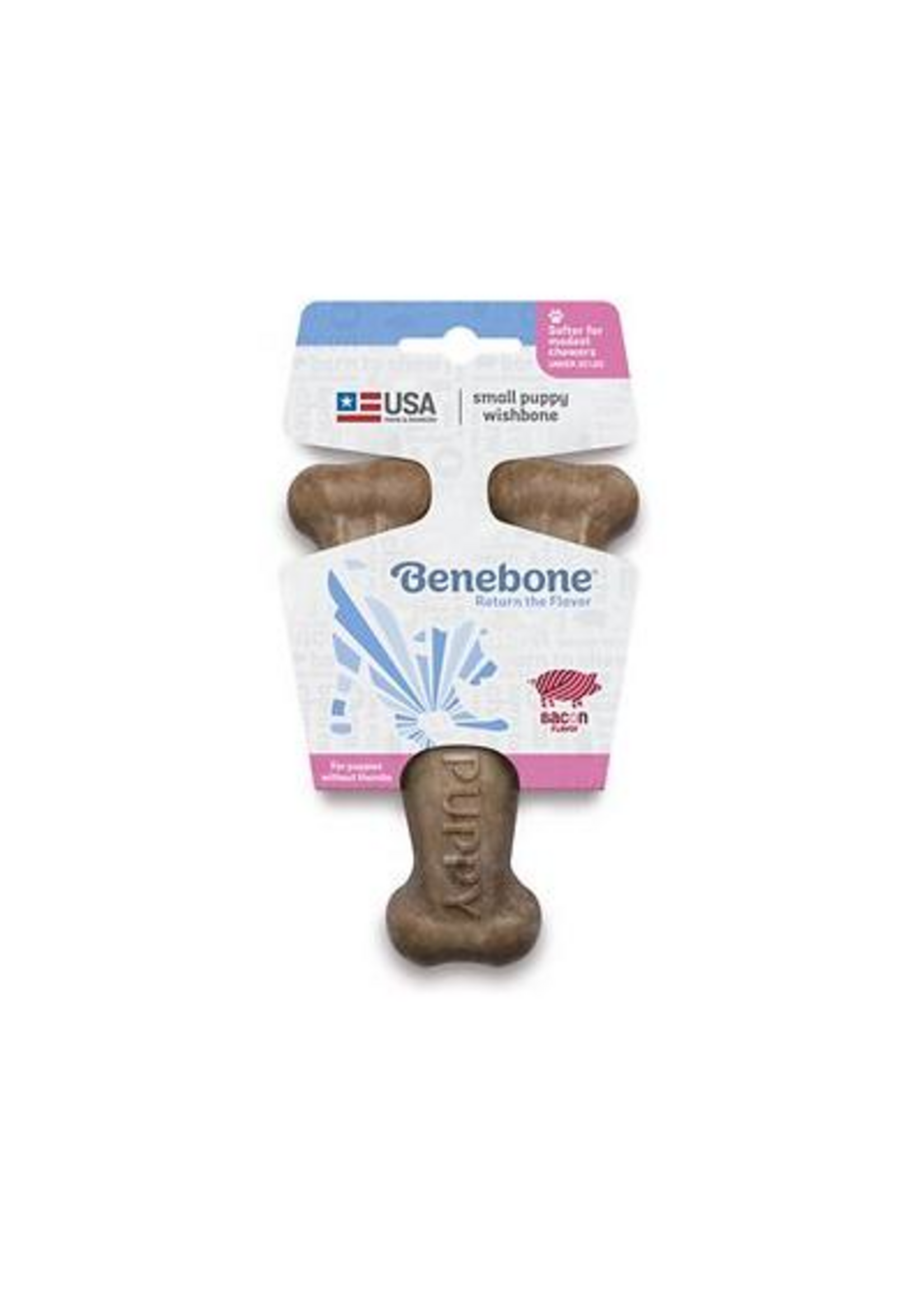 Benebone Benebone Puppy Wishbone Bacon Small