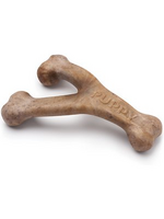 Benebone Benebone Puppy Wishbone Dog Chew Toy Softer Bacon Medium