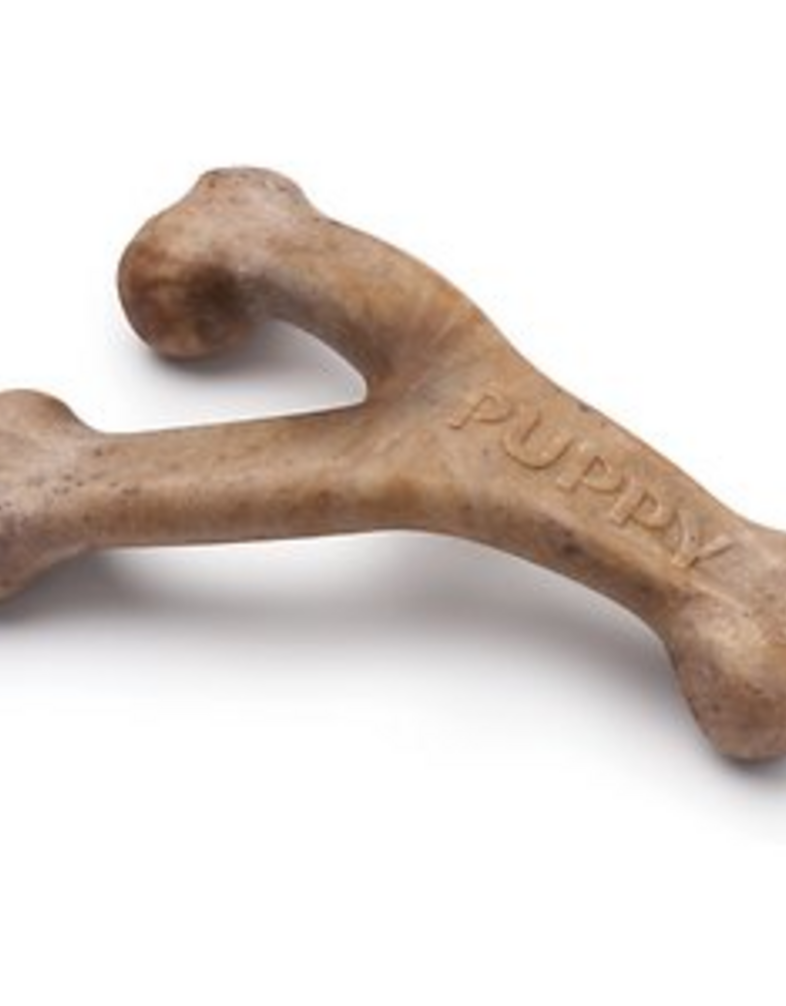 Benebone Benebone Puppy Wishbone Dog Chew Toy Softer Bacon Medium