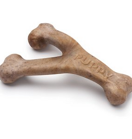 Benebone Benebone Puppy Wishbone Dog Chew Toy Softer Bacon Medium