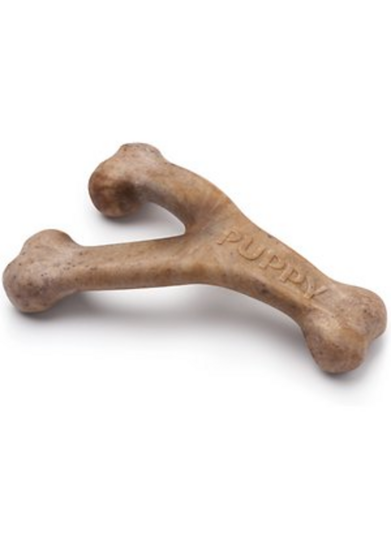 Benebone Benebone Puppy Wishbone Dog Chew Toy Softer Bacon Medium