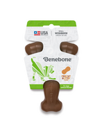 Benebone Benebone Real Peanut Durable Wishbone Dog Chew Toy Small