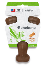 Benebone Benebone Real Peanut Durable Wishbone Dog Chew Toy Small