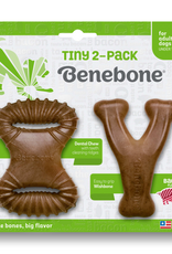 Benebone Benebone 2-Pack Dental Chew/Wishbone Bacon Tiny