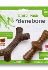 Benebone Benebone 2-Pack Maplestick/Zaggler Bacon Tiny