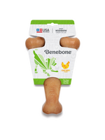 Benebone Benebone Wishbone Durable Dog Chew Toy Real Chicken Giant