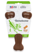 Benebone Benebone Real Peanut Durable Wishbone Dog Chew Toy Medium