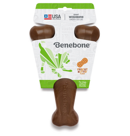 Benebone Benebone Wishbone Durable Dog Chew Toy Giant Real Peanut Flavor