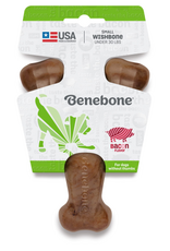 Benebone Benebone Real Bacon Durable Wishbone Dog Chew Toy Small