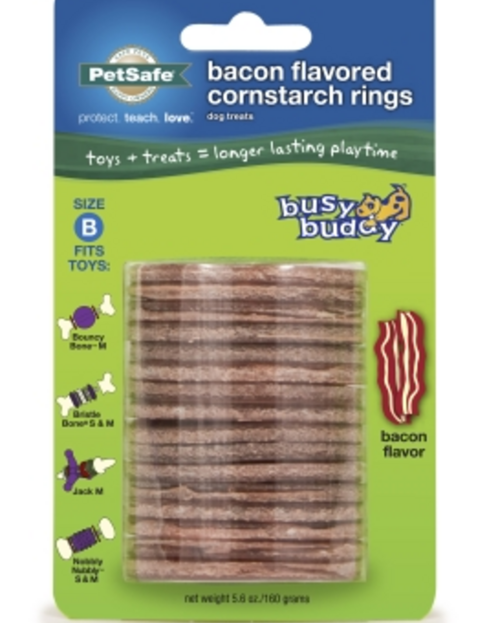PetSafe PetSafe Busy Buddy Rawhide Treat Ring Refills for Dog Toys Original Medium (Size B) Dry Food