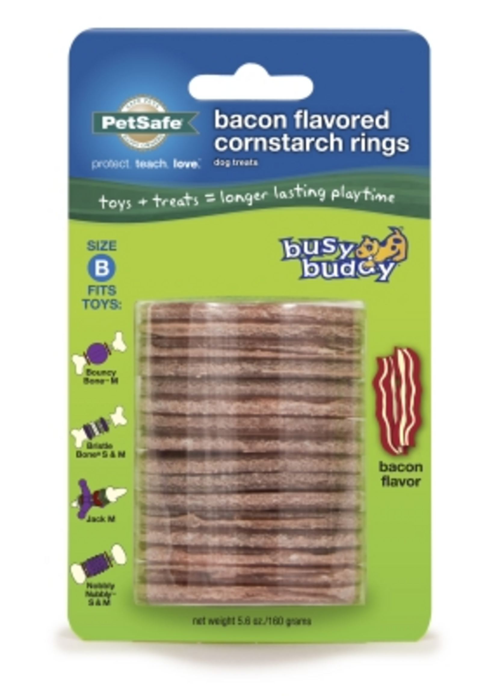 PetSafe PetSafe Busy Buddy Rawhide Treat Ring Refills for Dog Toys Original Medium (Size B) Dry Food