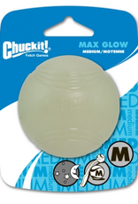 Petmate Chuckit! Max Glow Rubber Ball, Medium, White