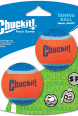 Petmate Chuckit! Dog Tennis Ball Dog Toy Small (2 Inch Diameter) for dogs 0-20 lbs Pack of 2