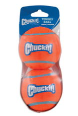 Petmate Chuckit! Floating Tennis Ball Fetch Dog Toy Large (3 ) for Dogs 60-100 lb Pack of 2