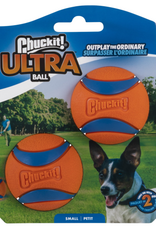 Petmate Chuckit! Ultra Ball Rubber Fetch Dog Toy Small Pack of 2