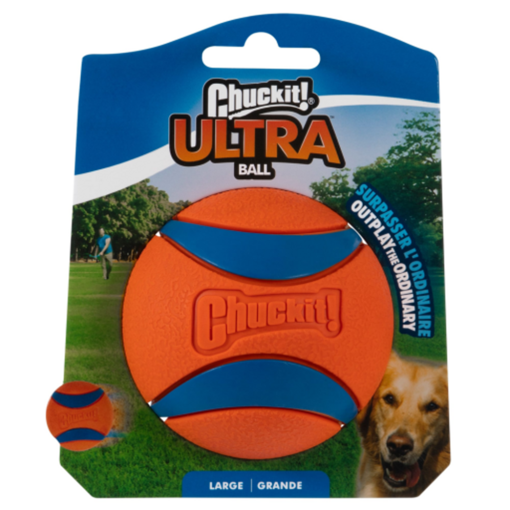 Chuckit! Chuckit! Ultra Ball Rubber Fetch Dog Toy Large For Dogs 60-100 lb Pack of 1