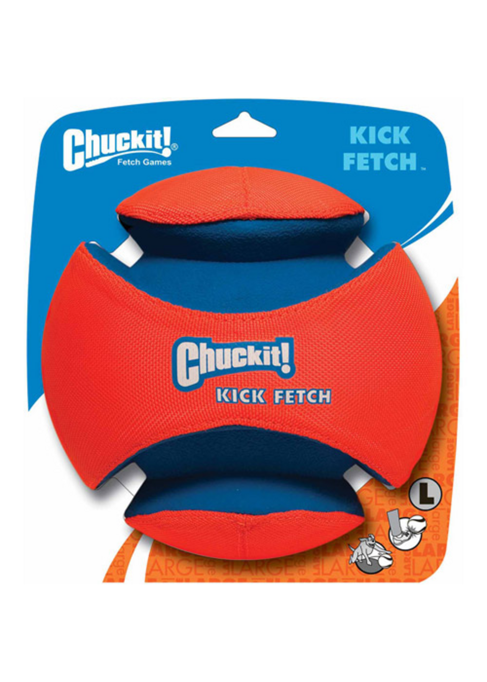 Chuckit! Chuckit! Kick Fetch Lightweight Canvas Ball Fetch Dog Toy Large Pack of 1