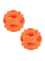 Chuckit! Chuckit! Air Fetch Hard Breathe Easy Rubber Fetch Ball Dog Toy Small Pack of 2