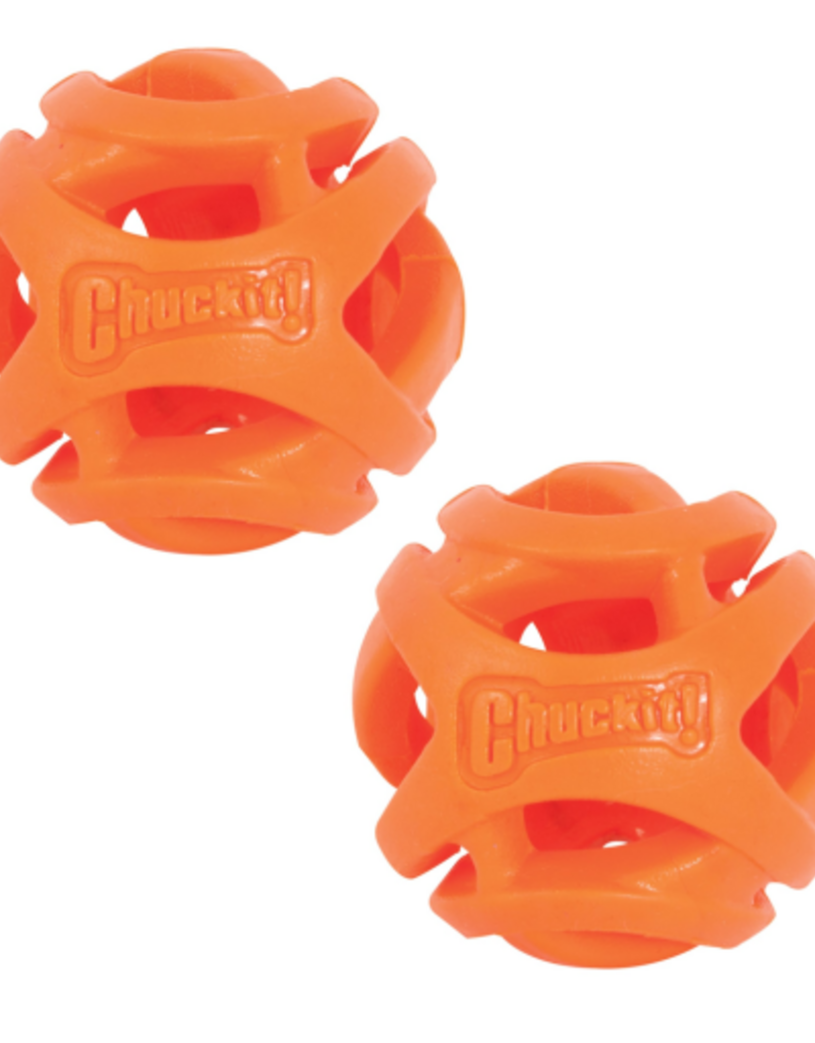 Petmate Chuckit! Air Fetch Hard Breathe Easy Rubber Fetch Ball Dog Toy Small Pack of 2
