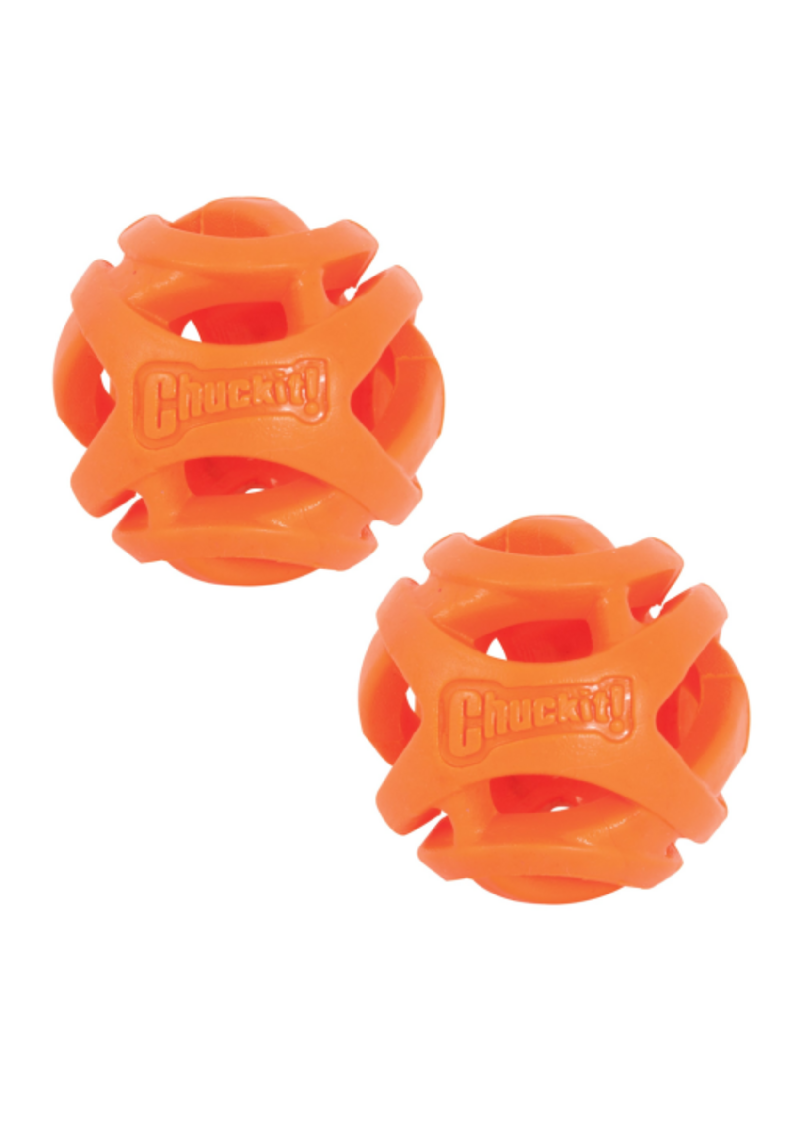 Chuckit! Chuckit! Air Fetch Hard Breathe Easy Rubber Fetch Ball Dog Toy Small Pack of 2