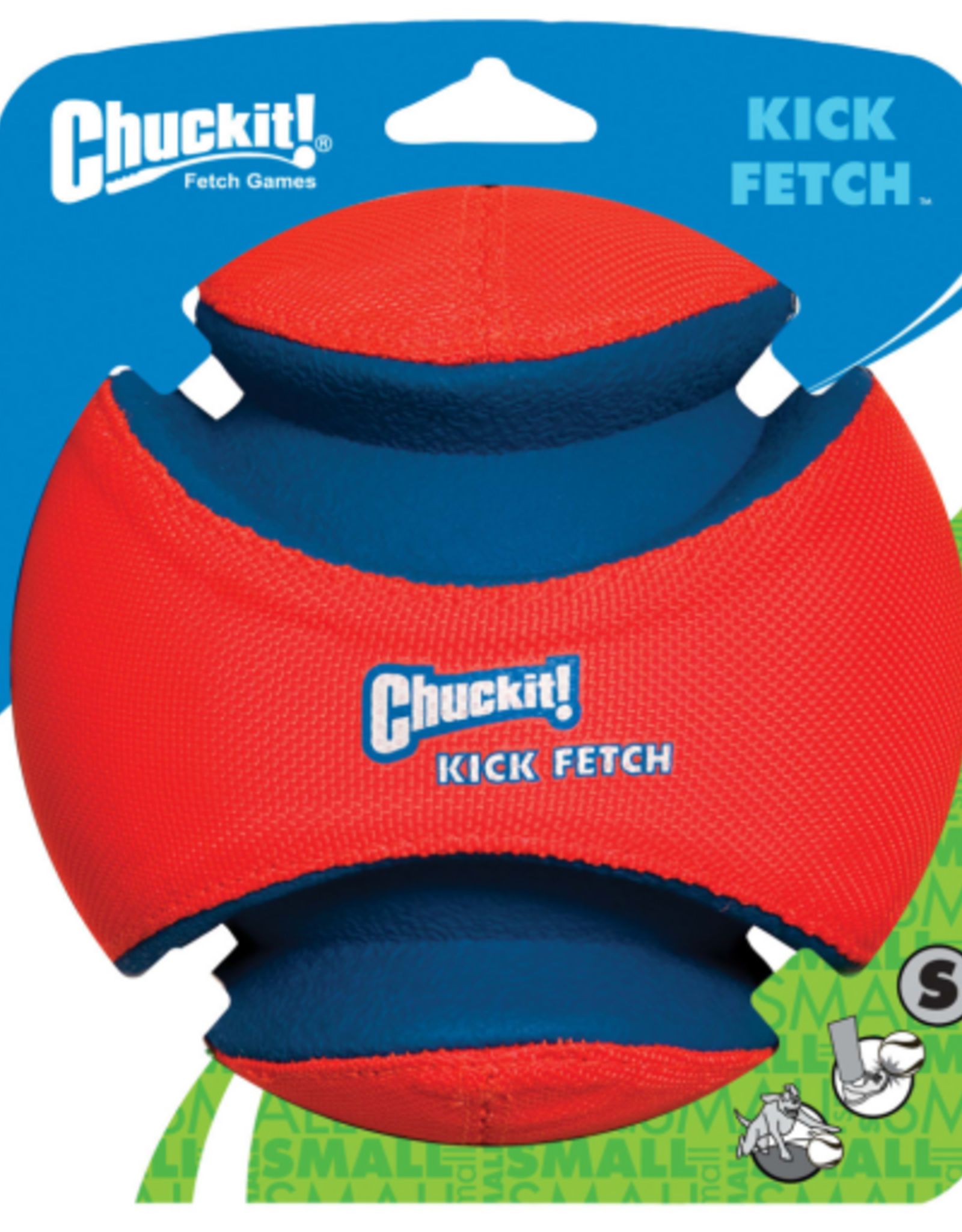 Petmate Chuckit! Kick Fetch Canvas Dog Ball Small (5.5 ) for Small Dogs and Puppies Pack of 1