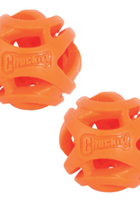 Petmate Chuckit! Air Fetch Hard Breathe Easy Rubber Fetch Ball Dog Toy Small Pack of 2