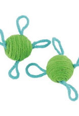 Coastal Pet Products Coastal® Turbo® 2-Pack Green Wool Ball Cat Toys