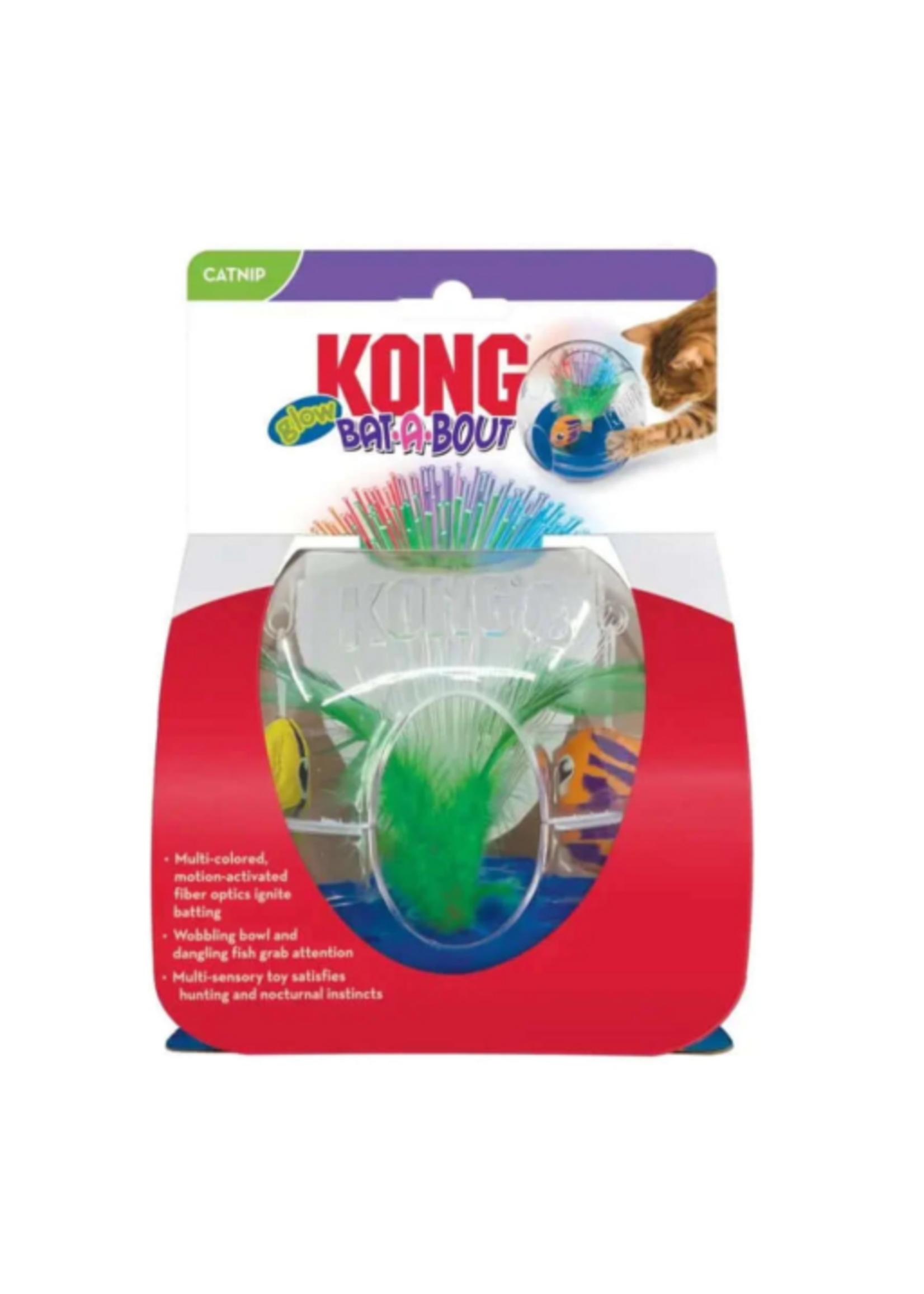 KONG KONG Bat-A-Bout Glow Aquarium Cat Toy