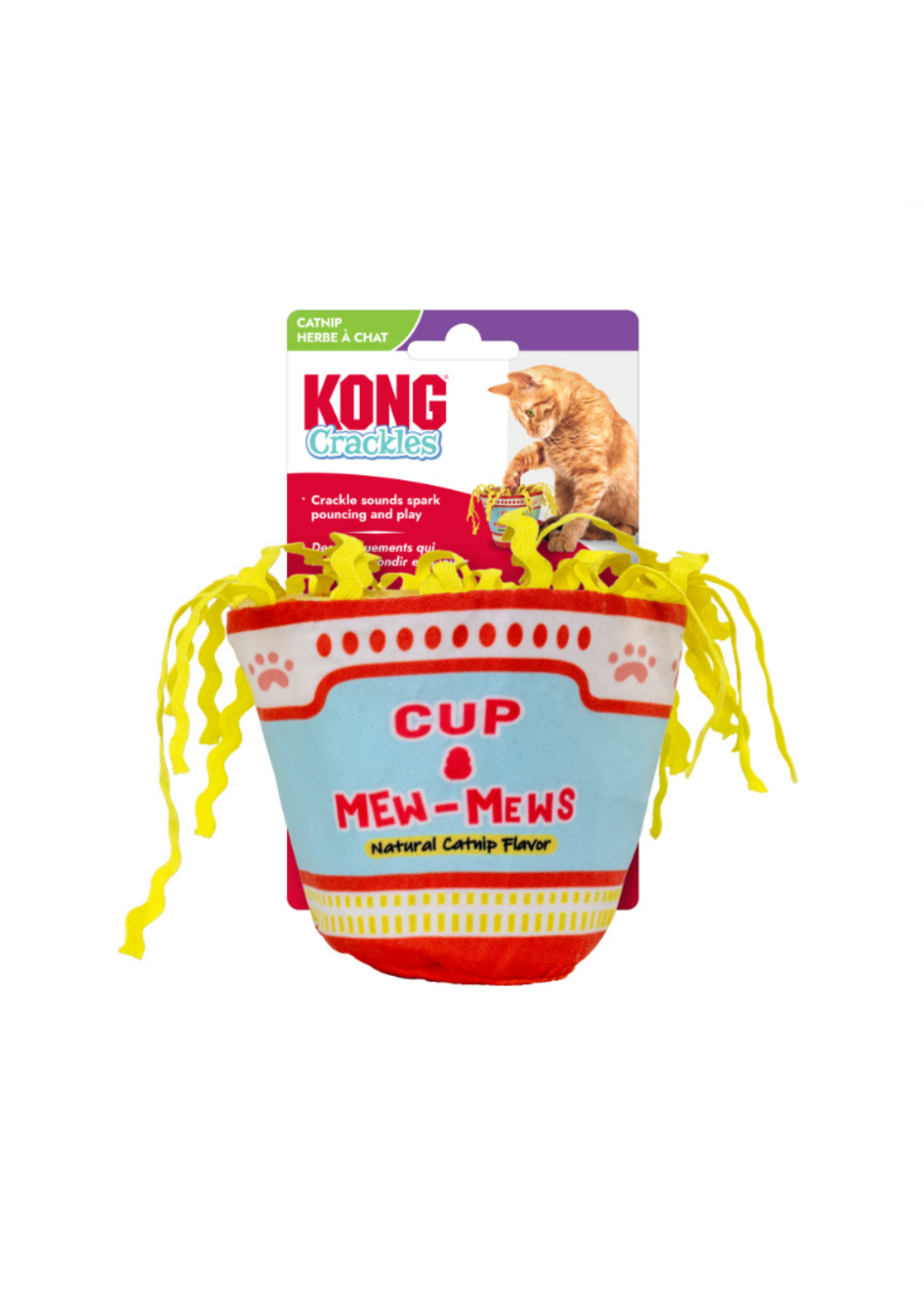 KONG KONG Crackles Cup of Mew-Mews Cat Toy