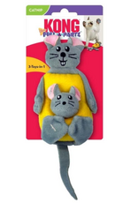 KONG KONG Pull-A-Partz Cheezy Catnip Toy Grey