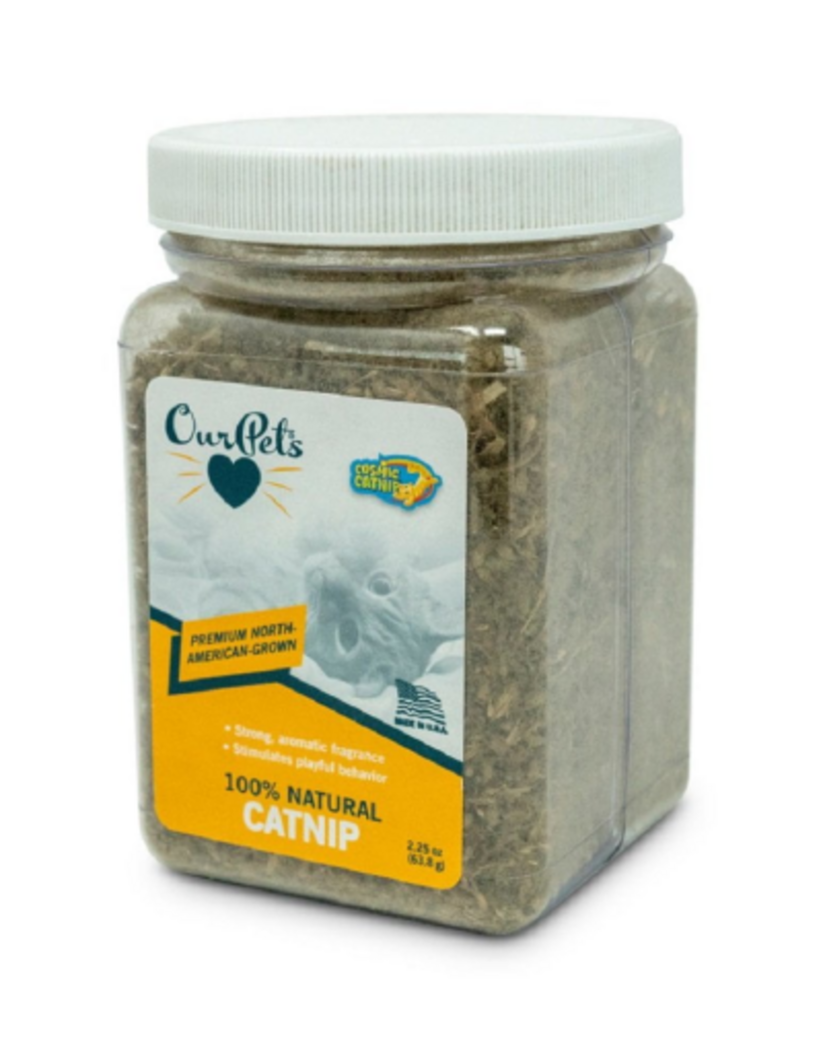 COSMIC PET OurPets Premium North-American Grown Catnip  2.25 oz. Jar