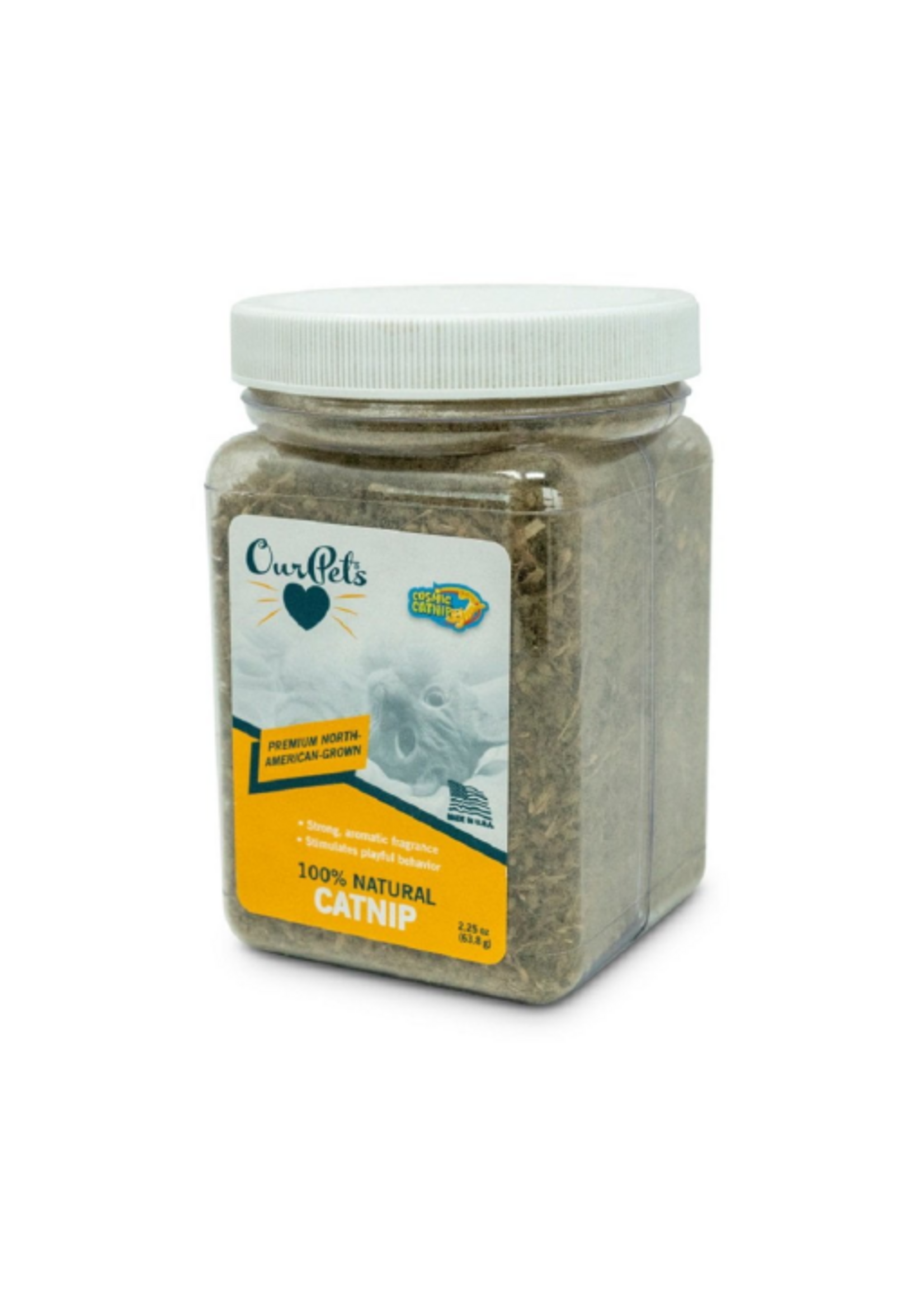Cosmic Pet OurPets Premium North-American Grown Catnip  2.25 oz. Jar