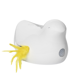 PetSafe PetSafe Peek-A-Bird Electronic Cat Toy, Small, White/Yellow