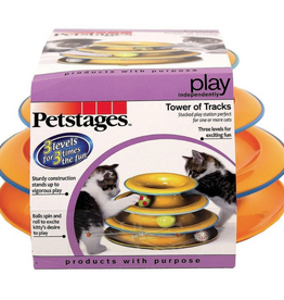 PETSTAGES Petstages Tower of Tracks Interactive Cat Toy Orange