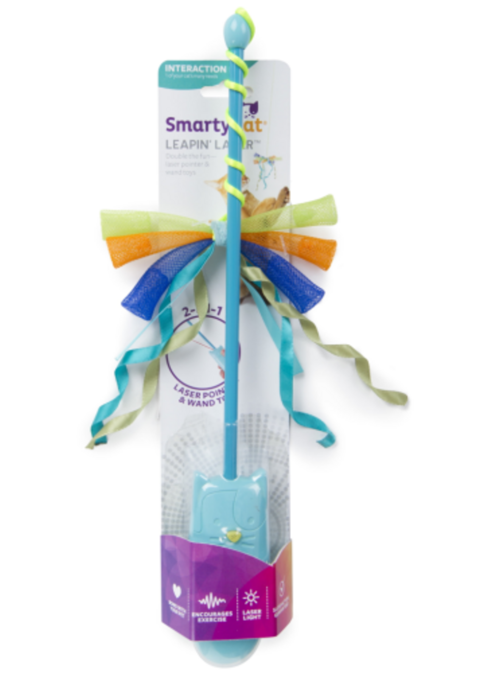 SmartyKat SmartyKat Leapin Laser 2 in 1 Laser and Wand Cat Toy