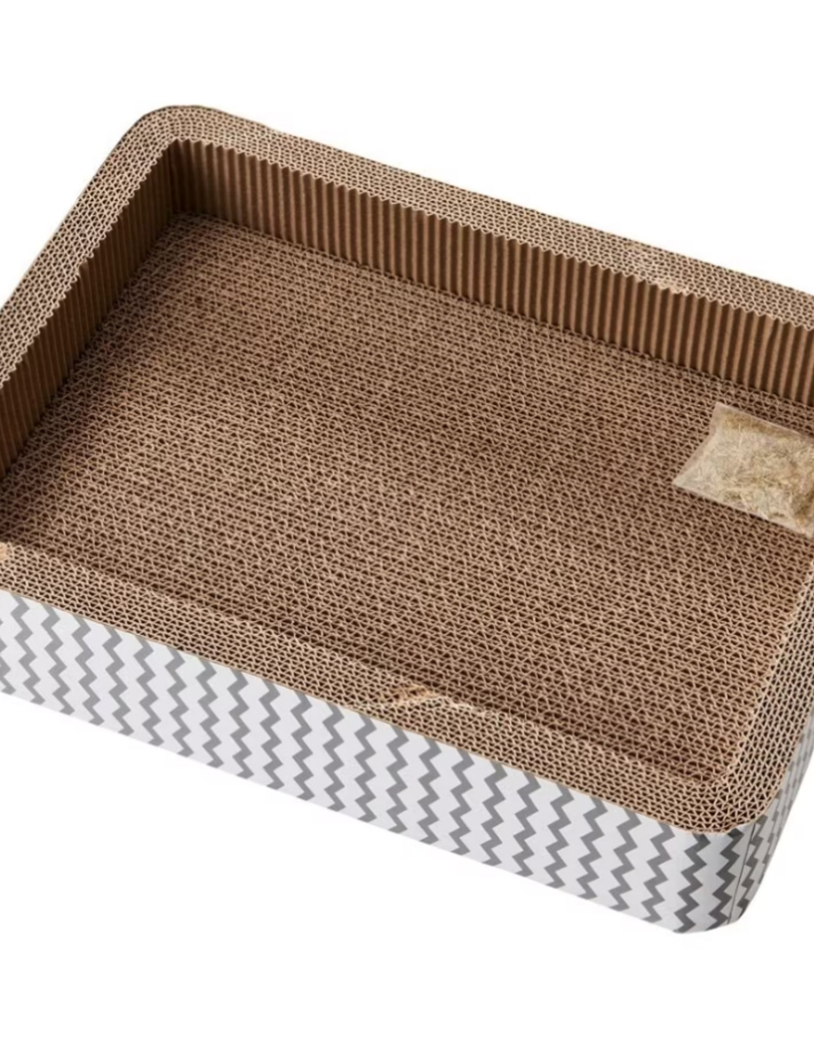 Ethical Pet Spot Cat Scratcher with Catnip 17 in Bed