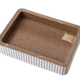 Ethical Pet Spot Cat Scratcher with Catnip 17 in Bed