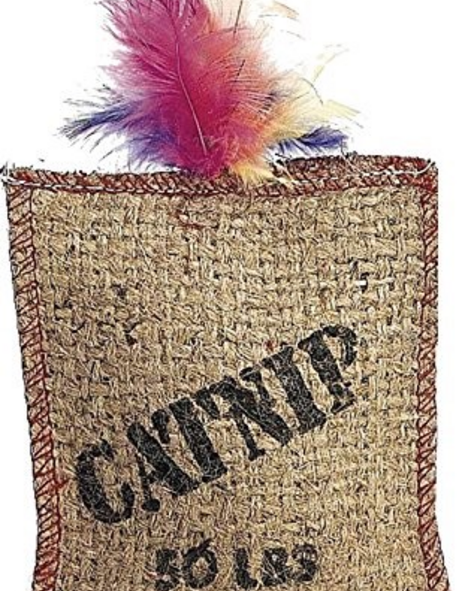 Ethical Pet Spot Ethical Pet Jute & Feather Catnip Sack Cat Toy