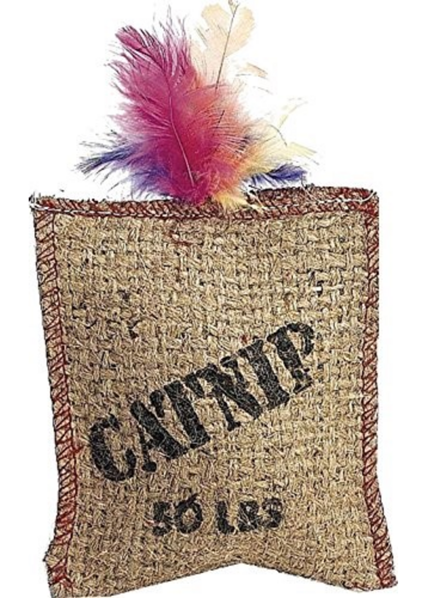 Ethical Pet Spot Ethical Pet Jute & Feather Catnip Sack Cat Toy