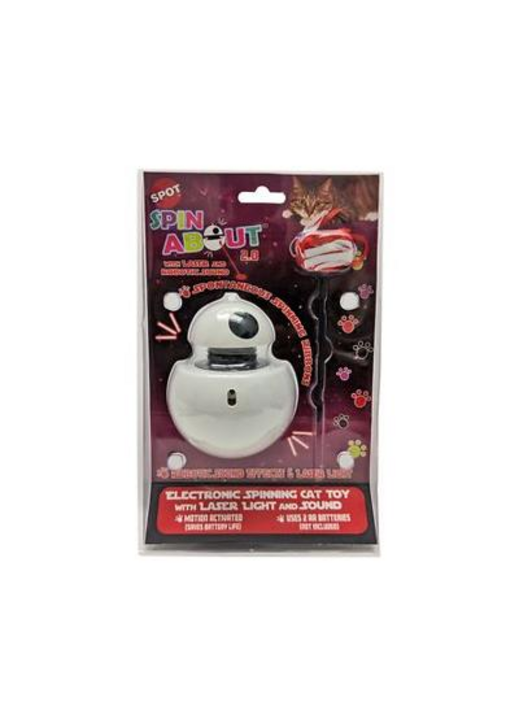 Ethical Pet Spot Ethical Pet Spin About 2.0 Spinning Laser & Sound Cat Toy