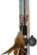 Ethical Pet Spot Fishing Rod N Reel Kitty Teaser - Assorted Color