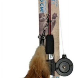 Ethical Pet Spot Fishing Rod N Reel Kitty Teaser - Assorted Color