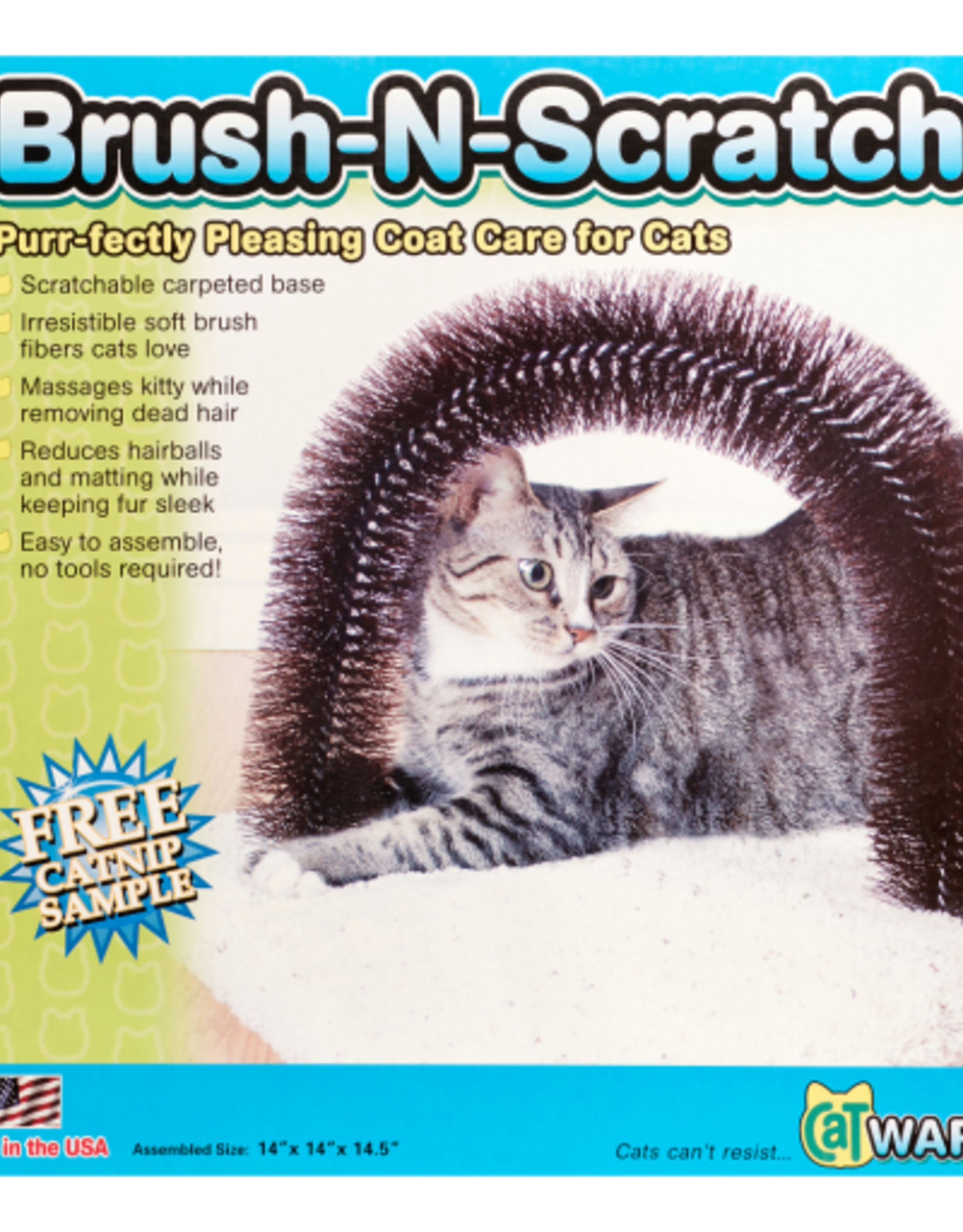 Ware Ware Brush-N-Scratch Groomer for Cats