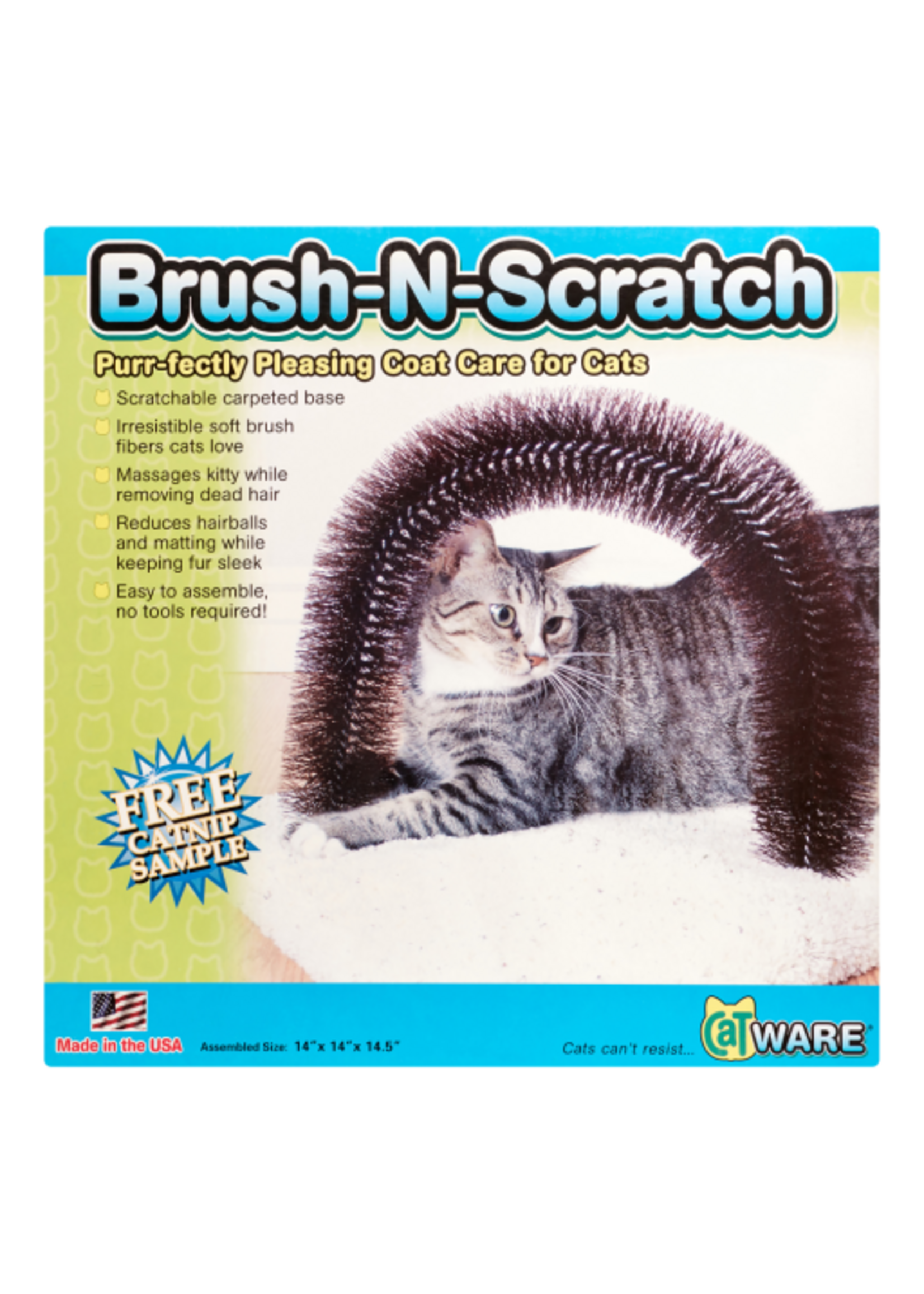 Ware Ware Brush-N-Scratch Groomer for Cats