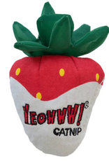 Yeowww! Yeowww! Catnip Strawberries White Chocolate Cat Toy
