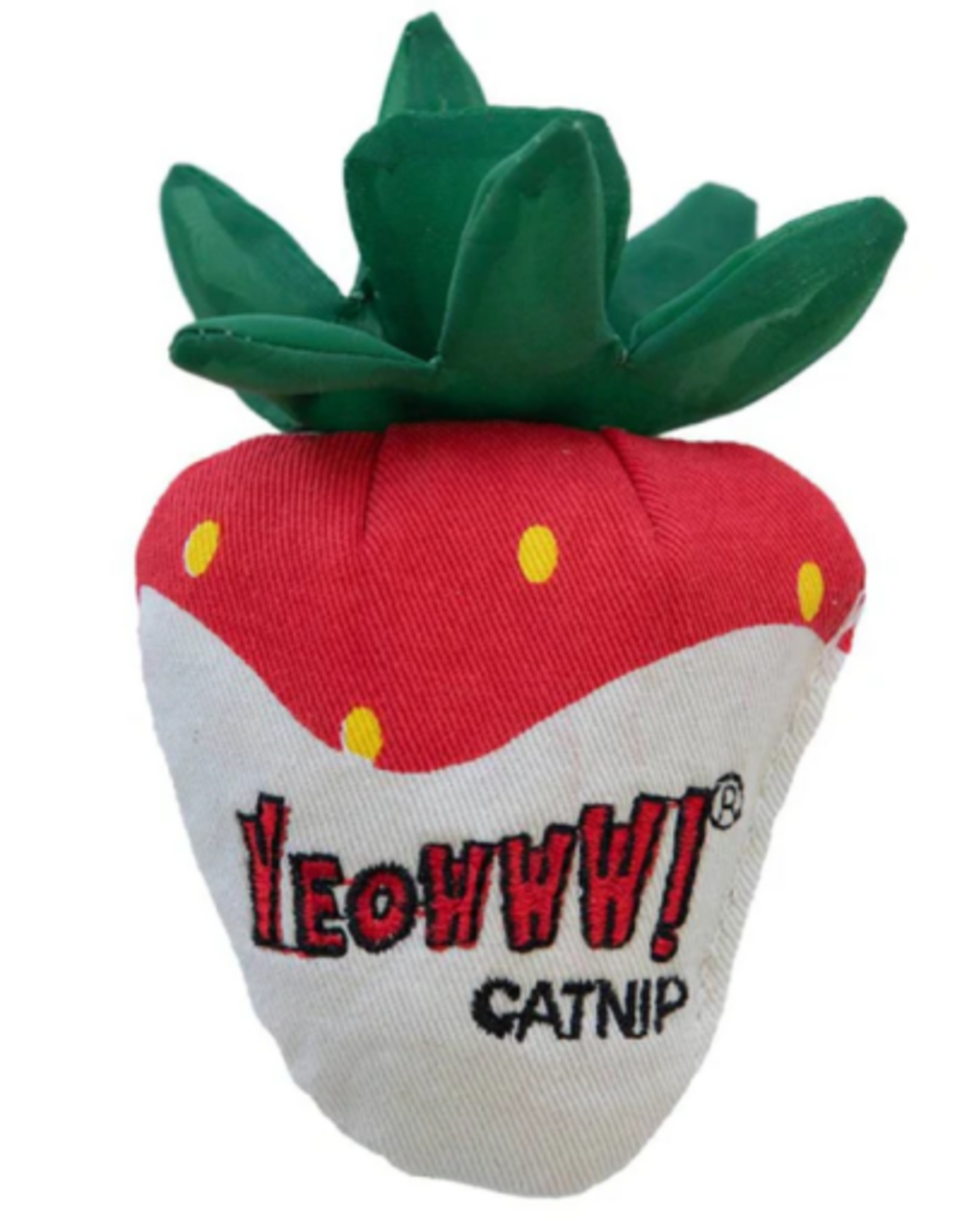 Yeowww! Yeowww! Catnip Strawberries White Chocolate Cat Toy