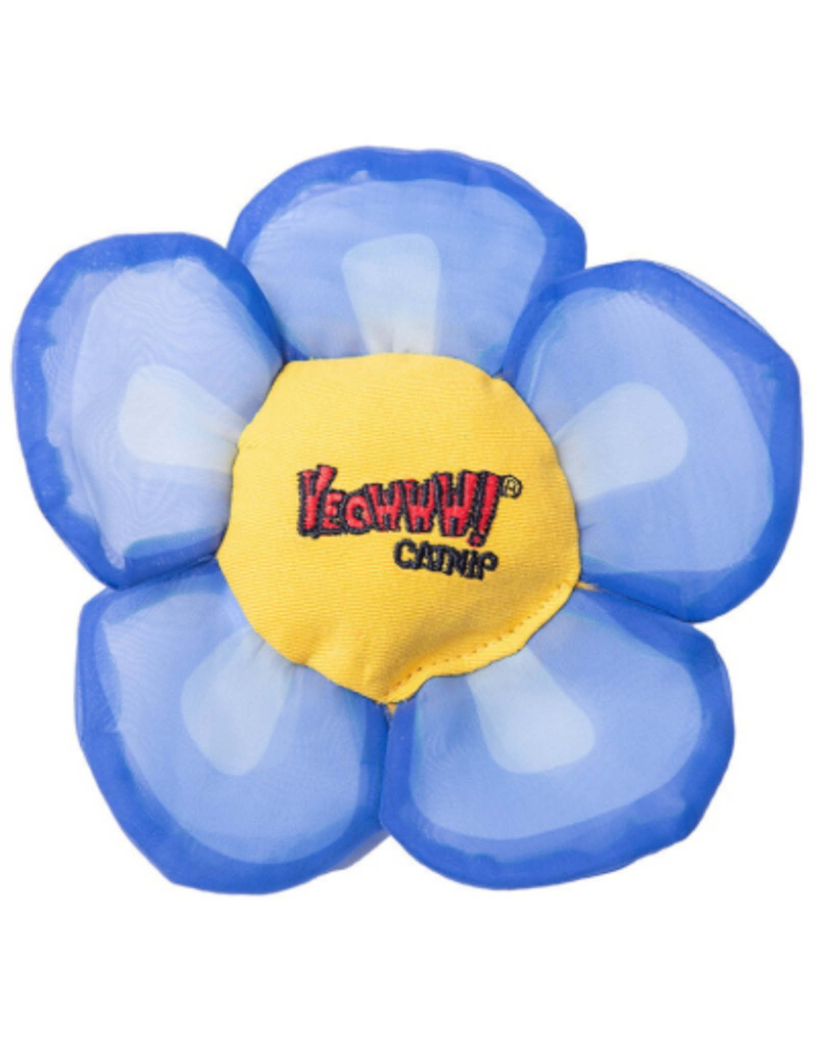 Yeowww! Yeowww! Daisy Flower Tops Cat Toys - Blue